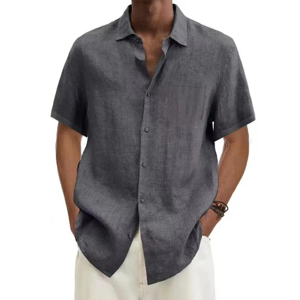 Short Sleeve Linen Shirt