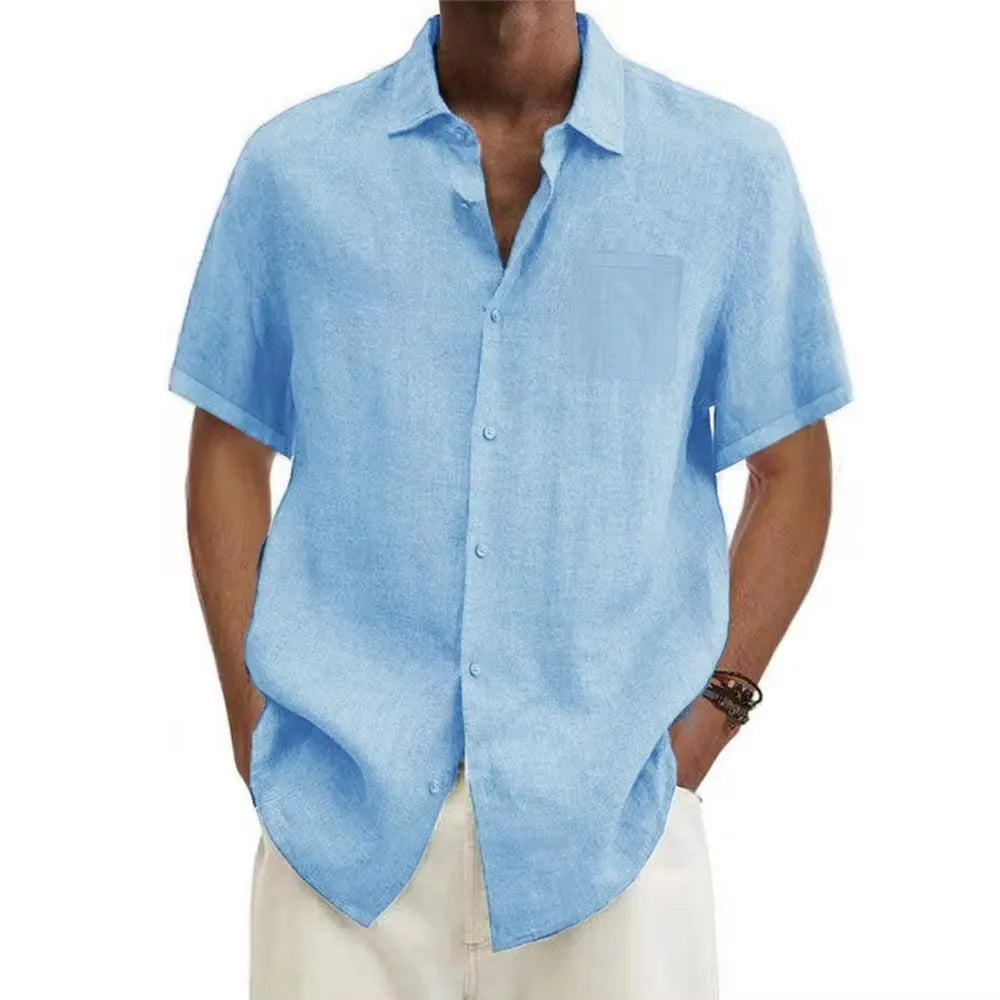 Short Sleeve Linen Shirt
